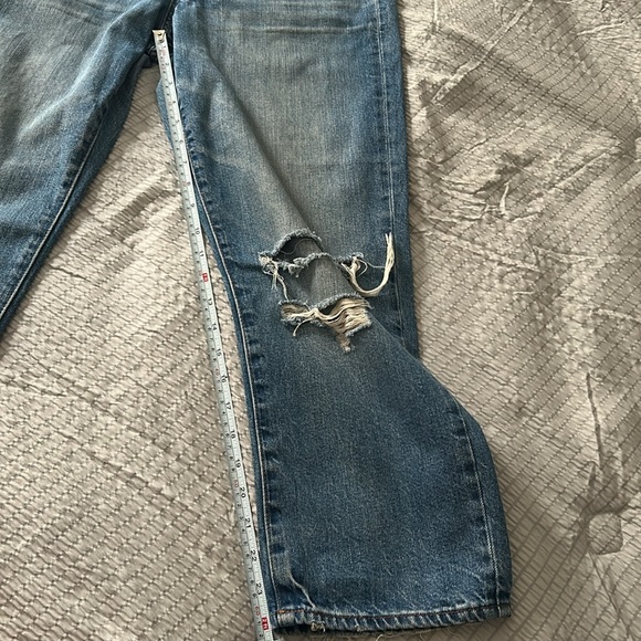 Madewell Distressed High Rise Dad Jean Size 27 - Picture 8 of 13